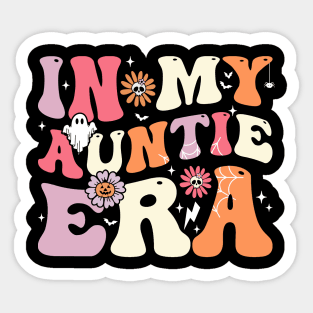 In my Auntie Era Groovy Halloween Aunt Sticker